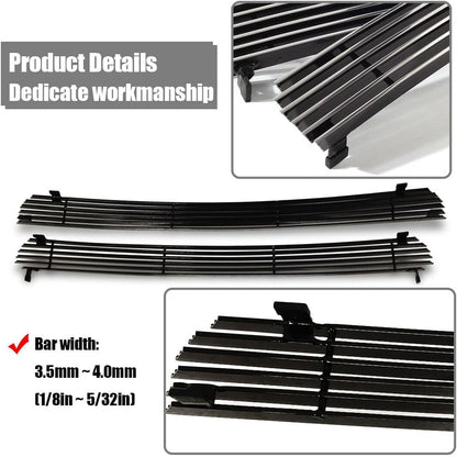 Billet Grille Grill for 1999-2002 Chevy Silverado 1500/2006 Tahoe Front Grille Insert Mirror Polished Main Upper Grill