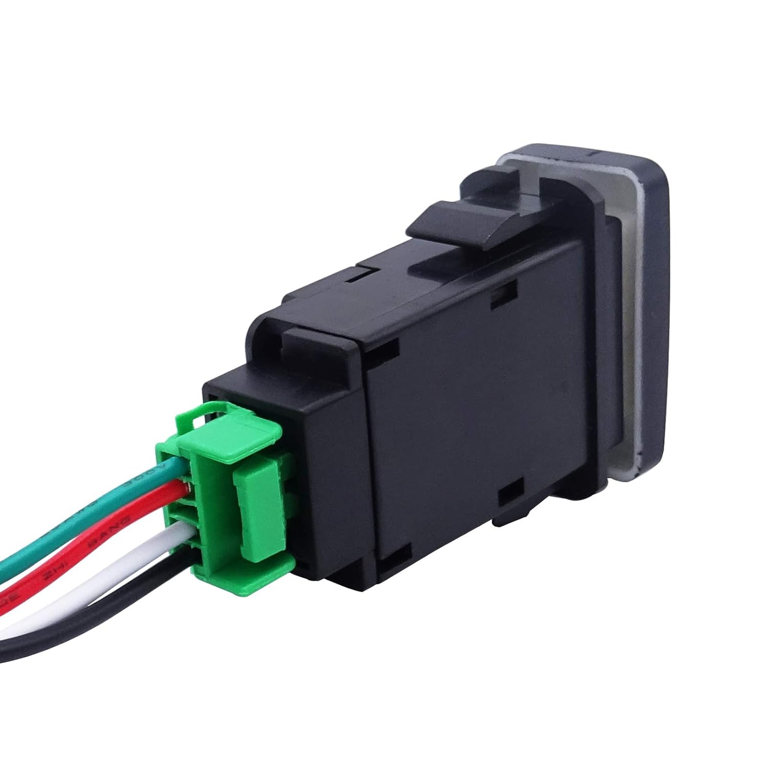 WeiSen Push Switch with Fog Lights Symbol Blue Backlight ON-Off with Connector Wire Kit Compatible with Toyota