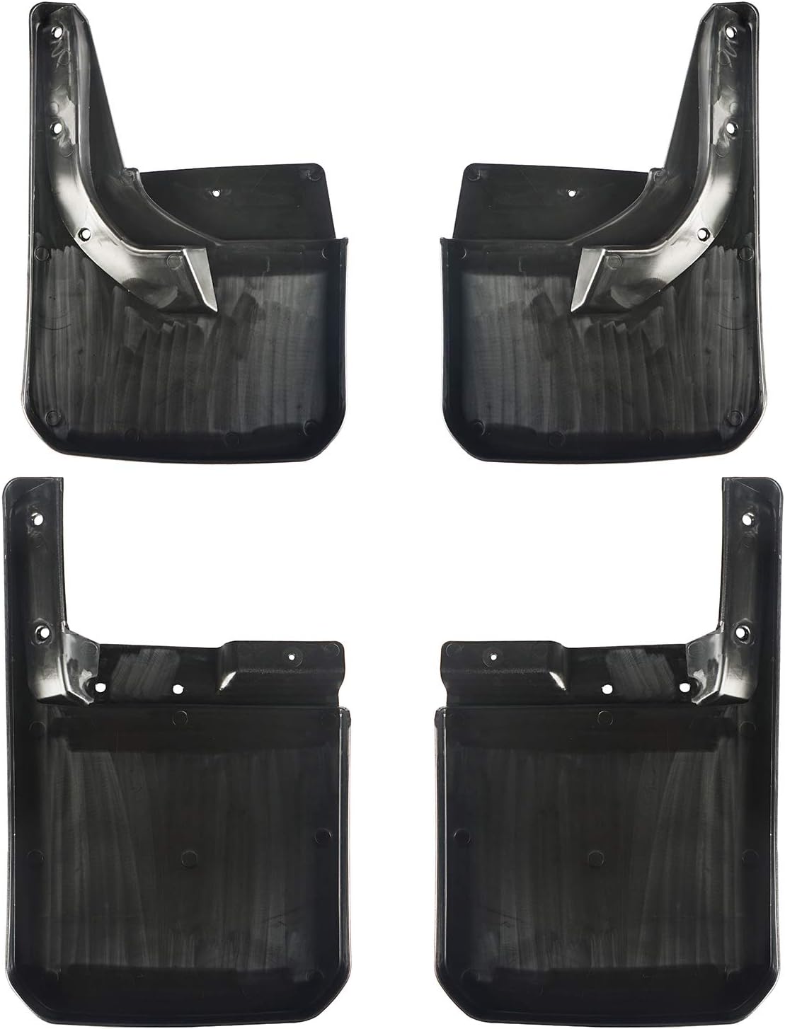 Hooke Road Fender Flares Front & Rear Mud Splash Guards Kit Compatible with 2018-2025 Jeep Wrangler JL Sahara Sport Sports (Exclude Rubicon)