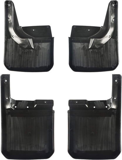 Hooke Road Fender Flares Front & Rear Mud Splash Guards Kit Compatible with 2018-2025 Jeep Wrangler JL Sahara Sport Sports (Exclude Rubicon)