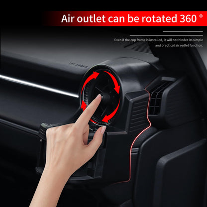 Multifunction Air Vent Cup Holder For Toyota Land Cruiser 250 2024-2026