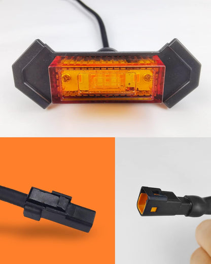 OXILAM LED Grille Lights 4 PCS with Fuse Adaptor for Tacoma TRD PRO 2016-2023 OEM Front Grille, Amber Shell with Amber Light, (Amber Yellow)