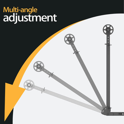 Adjustable Truck Bed Extender Hitch Mount for Trucks & SUV, Kayaks, Ladders, Lumber & Oversized Cargo, Reflective Tape