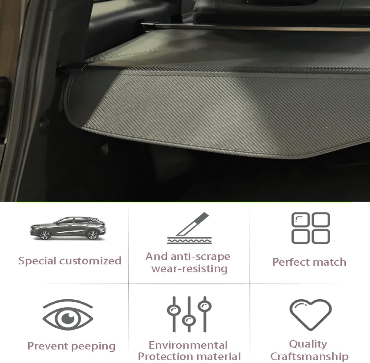 Retractable Trunk Cover Compatible with Toyota Land Cruiser 2024 2025 GX550 2024 2025