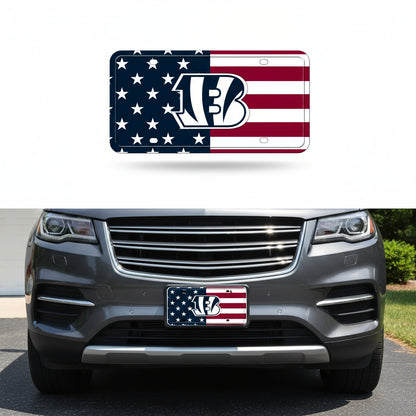 Rico Industries NFL Football USA Metal Auto Tag 6" x 12" - Great for Truck/Car/SUV