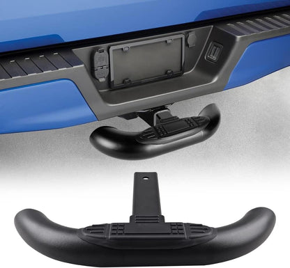 Hitch Step for 2 Inch Hitch Receiver Towing Hitch Step Bar Bumper Step Rear End Guard Protector for Pickup Truck SUV - OMOTOR