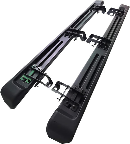 2PCS 6 inches OE Style Running Boards, Nerf Bars, Side Steps Compatible for 2018-2024 Jeep Wrangler JL 4-Door Black (Excl JK Model) - OMOTOR