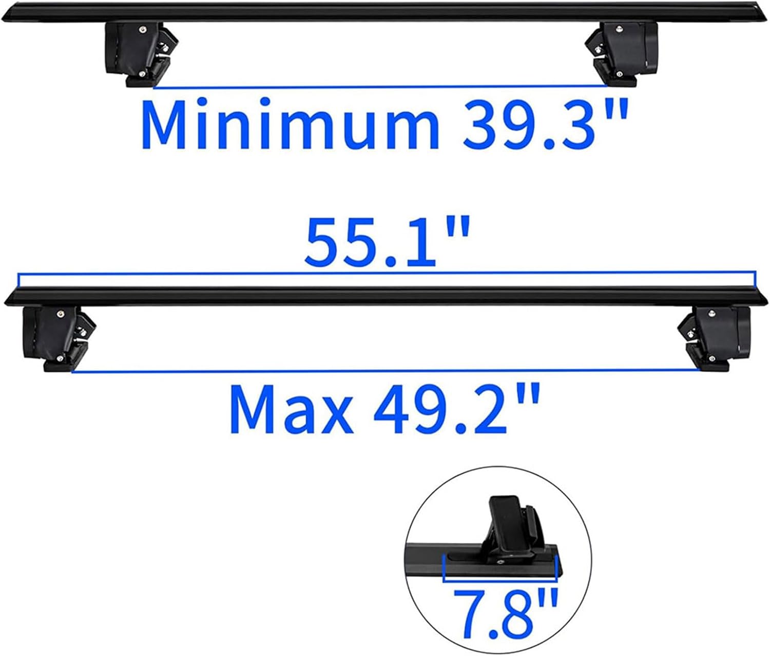 Without Roof Rail Rack Lockable Roof Rack Cross Bars Fit for Dodge Durango 2011-2024 2025 Crossbars Rooftop Luggage Cargo Carrier