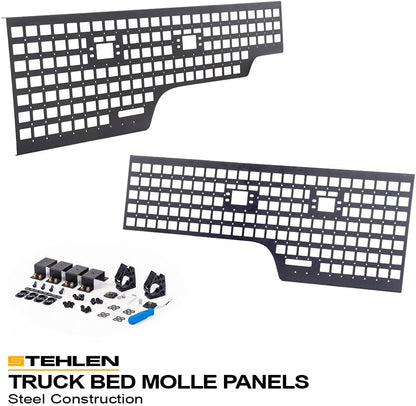 2 Pcs 5 Ft (60") Bed Side Truck Bed Molle Panels Compatible with 2024-2025 Ford Ranger