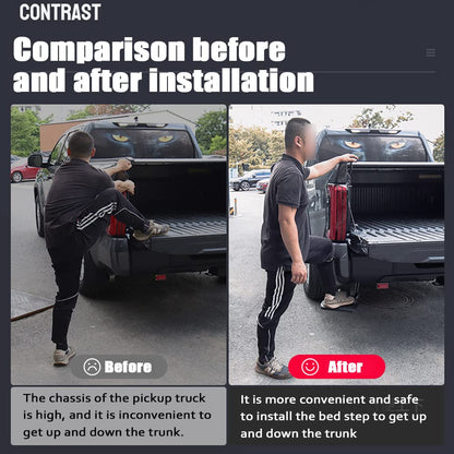 Retractable Rear Bumper Bed Step Compatible with Ford Ranger 2023-2026