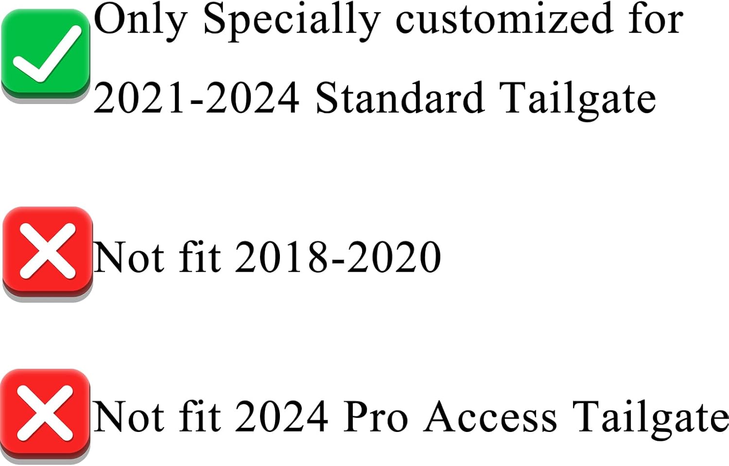 Tailgate Insert Letters Compatible with f150 2021 2022 2023 2024 3D Emblems with Strong Adhesive 250218 Matte Black