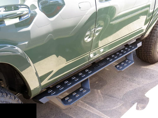 APS Black Overland Slider Tubular Drop Steps Style Nerf Bars Running Boards Compatible with Toyota 4Runner 2014-2024 SR5 & 14-24 TRD Pro & 17-24 TRD Off-Road