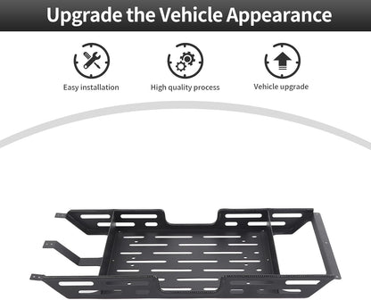 CheroCar Roof Rack Overhead Molle Panel Accessories Fit for 2018-2025 Jeep Wrangler JL JLU, for 2018-2025 Jeep Gladiator JT