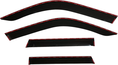 2021-2026 Tape-On Rain Guards for Ford Bronco Side Window Visor Deflectors Sport Big Bend Outer Banks Badlands 2022 2023 2024 2025