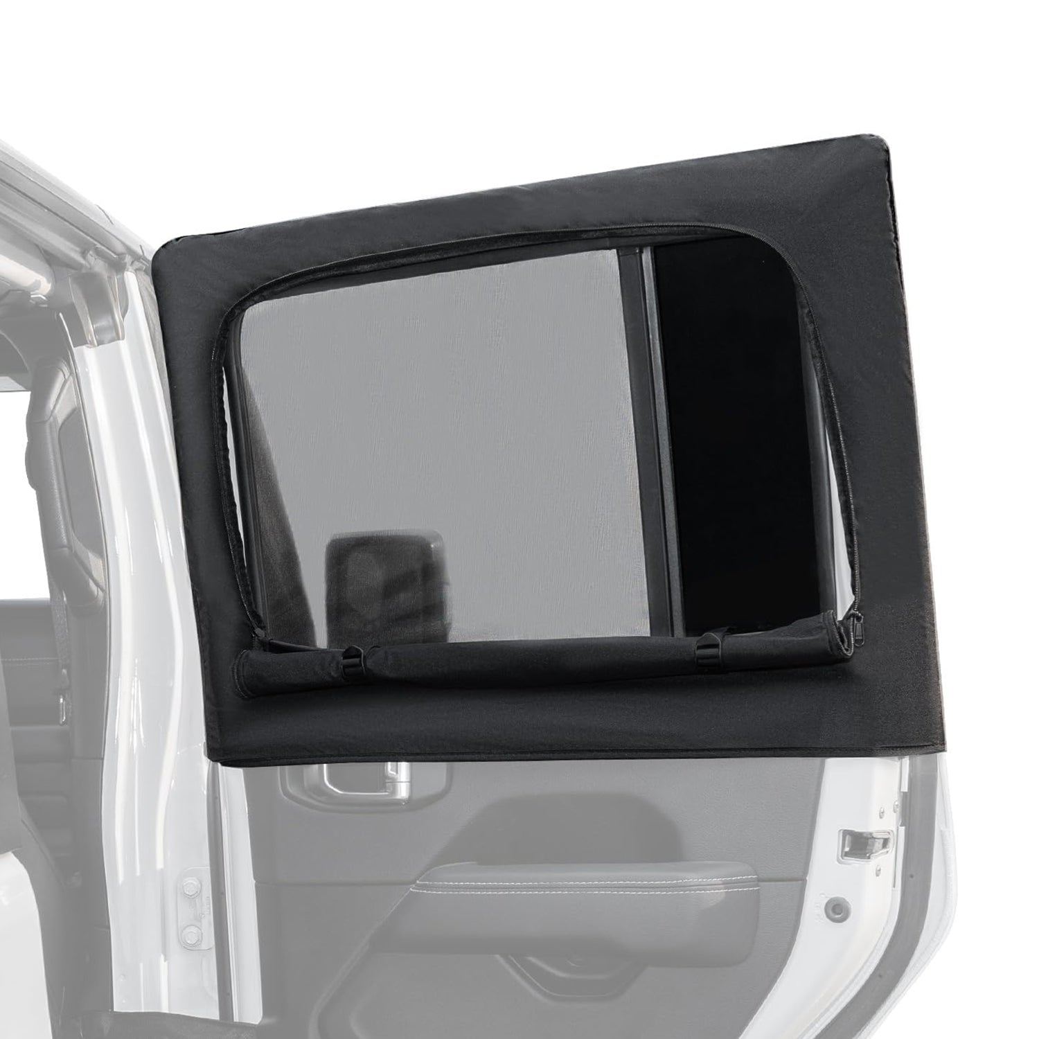 2 Pcs Window Sun Shade Camping Window Insect Screen Compatible with Wrangler JK JL Gladiator JT 2007-2024 - OMOTOR