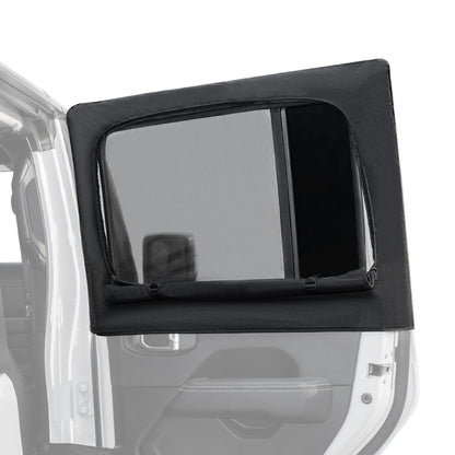 2 Pcs Window Sun Shade Camping Window Insect Screen Compatible with Wrangler JK JL Gladiator JT 2007-2024 - OMOTOR