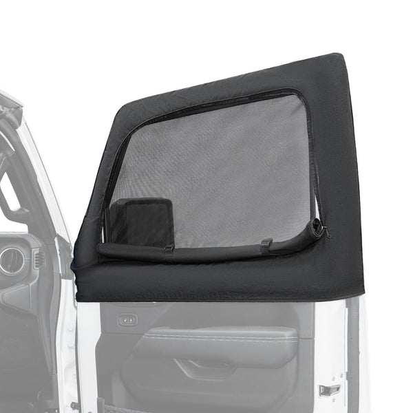 2 Pcs Window Sun Shade Camping Window Insect Screen Compatible with Wrangler JK JL Gladiator JT 2007-2024 - OMOTOR