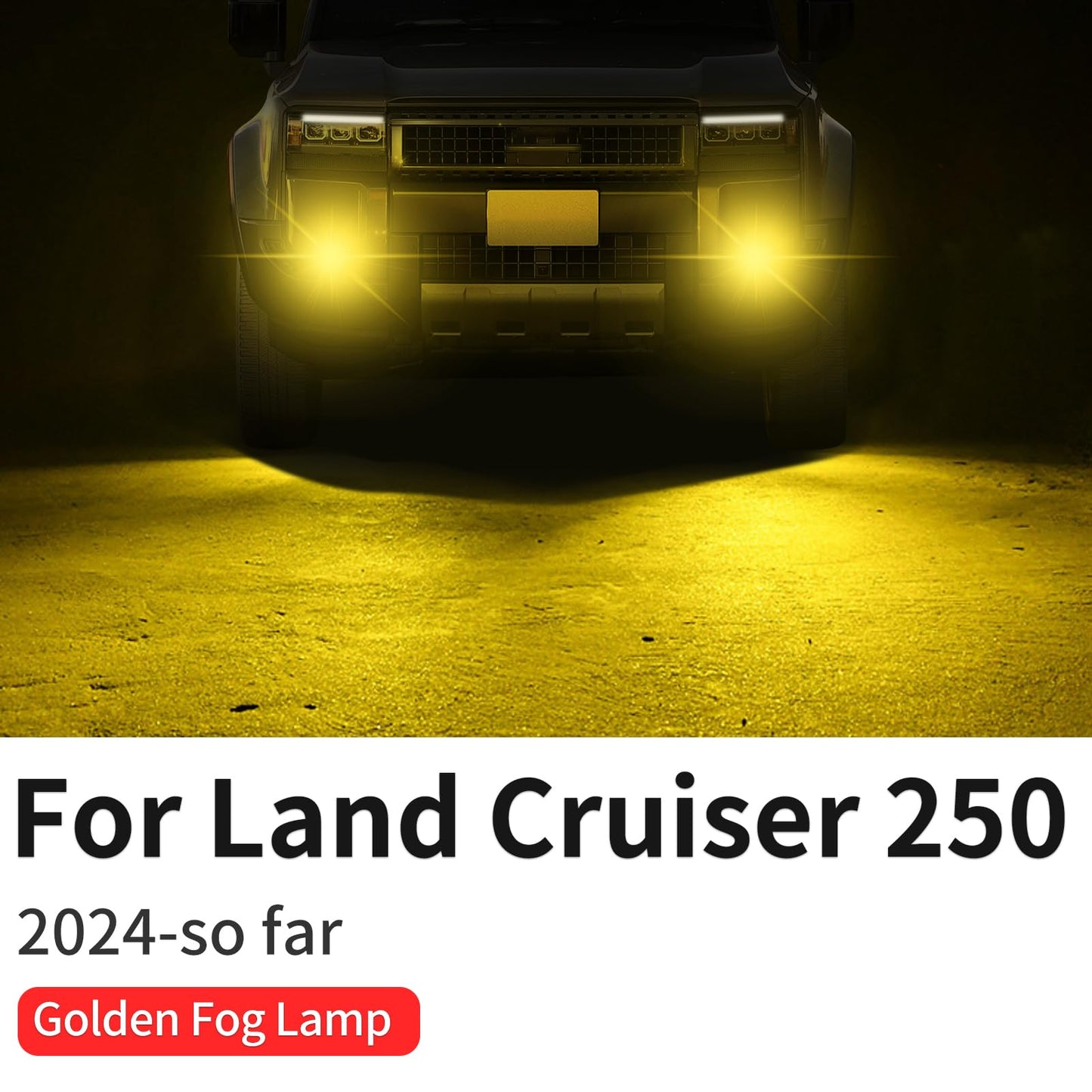 LED Lens Front Fog Lamp for Toyota Land Cruiser Prado LC250 J250 2024-2026