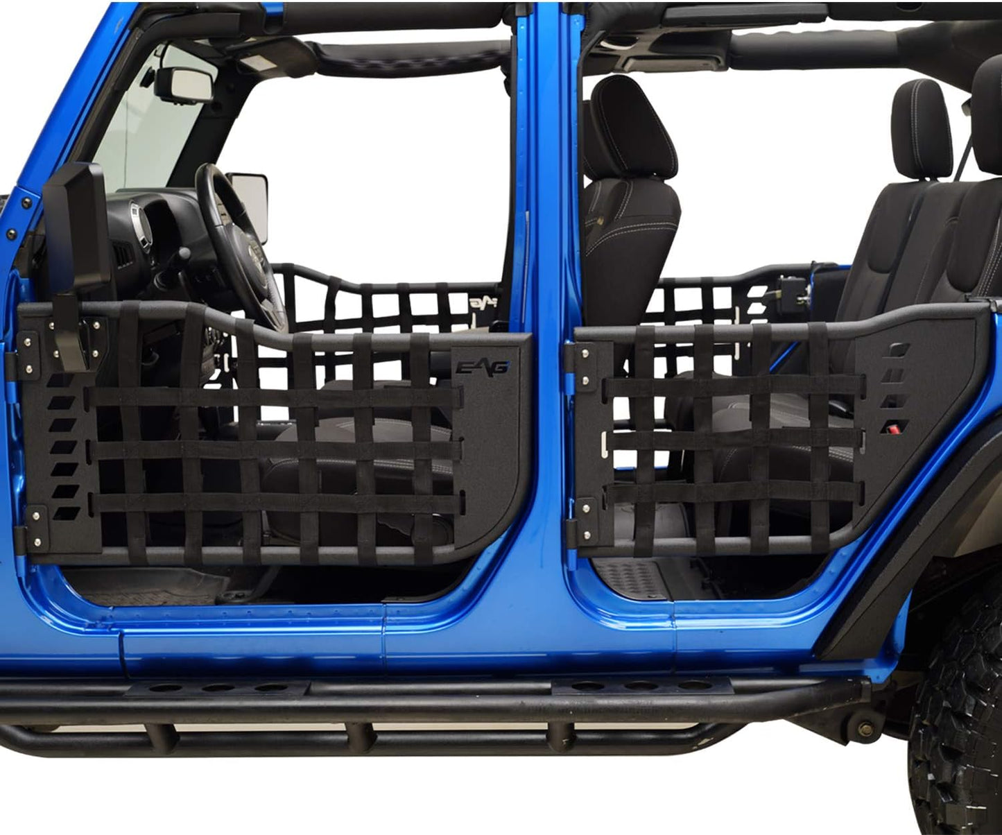 Matrix Trail Tubular Door with Side View Mirror Fit for 07-18 Wrangler JK 4 Door Only