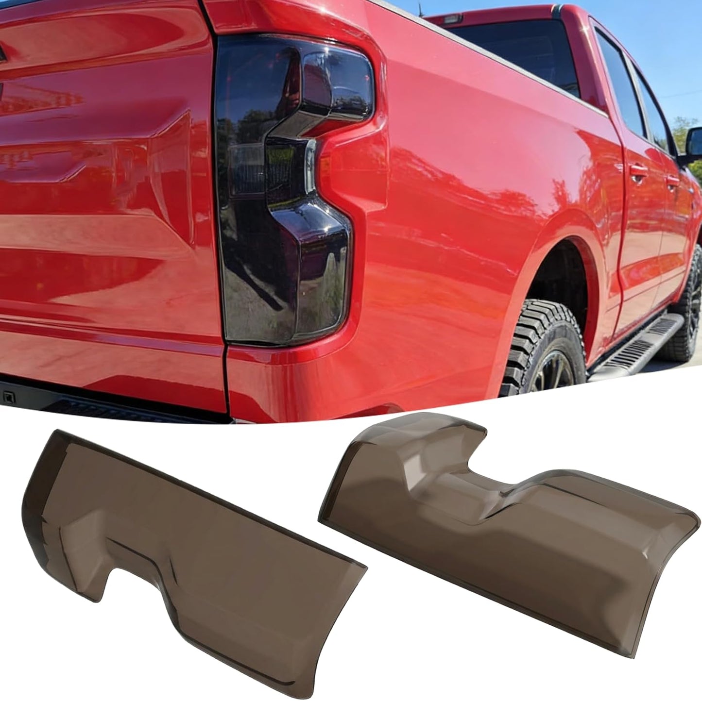 Taillight Cover Trim Fit for Chevy Silverado 1500 2019-2026 RST/LT/Custom/LTZ/High Coumtry