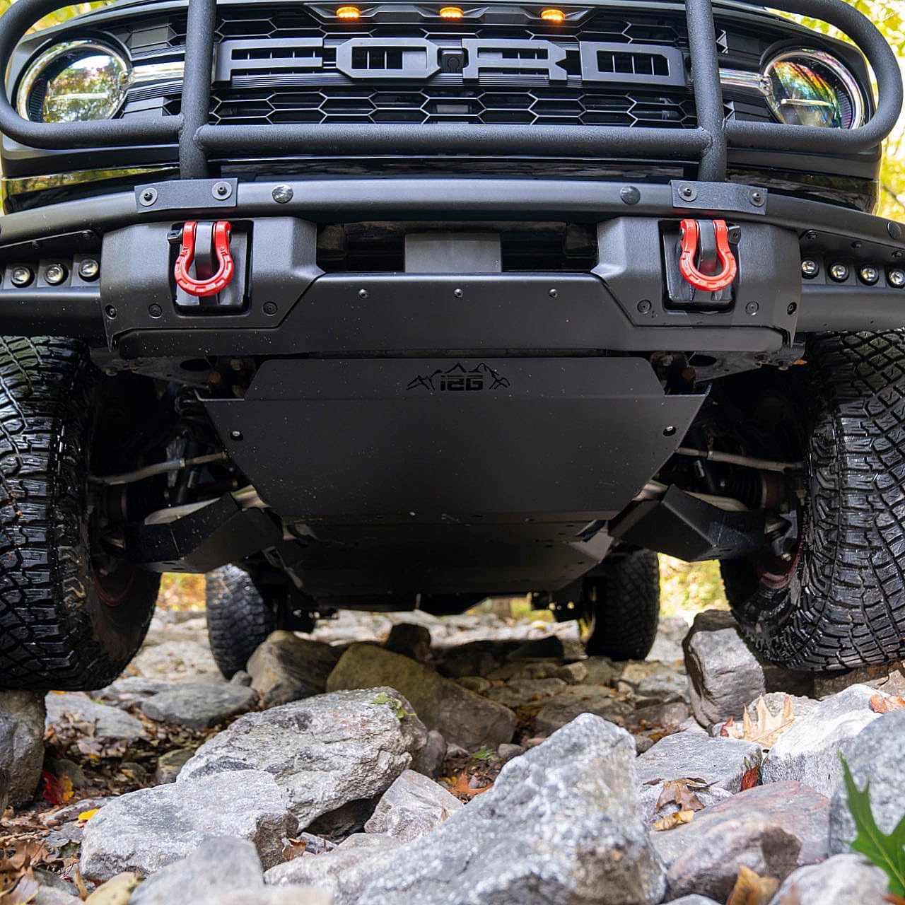 IAG Rock Armor Transfer Case Skid Plate for Ford Bronco 2021+ 2/4 Door & Raptor 2022+ (Not Sport), Made in USA
