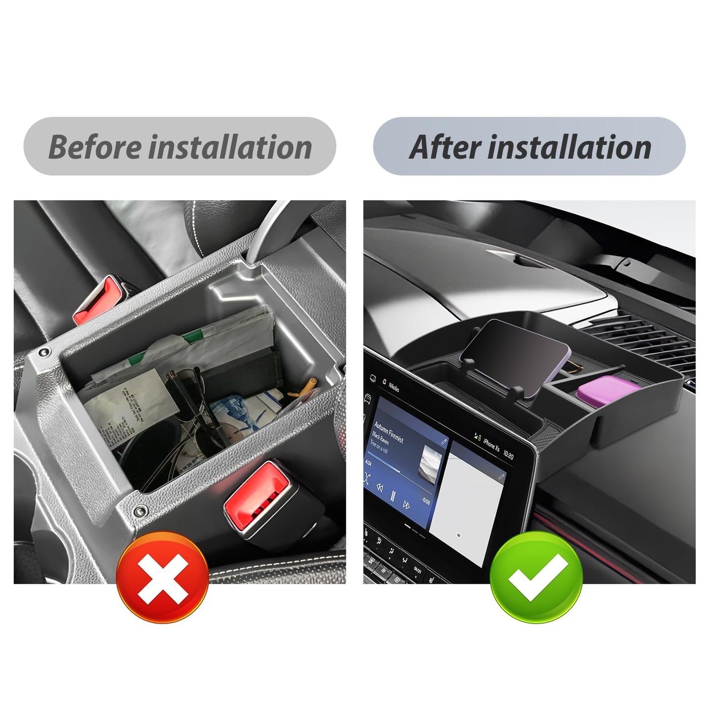 Dashboard Organizer with Phone Holder 2023-2026 Chevy Colorado/Canyon(Not for Speakers on Dash)