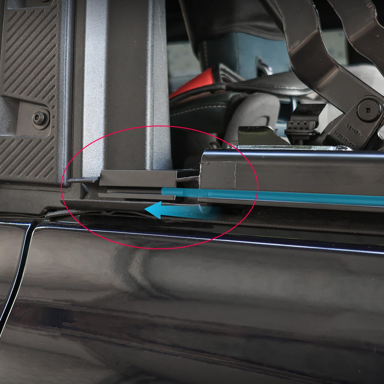 Side Window Guides Rail Clip Protector Compatible with for 2021 - 2026 Ford Bronco 4 Door