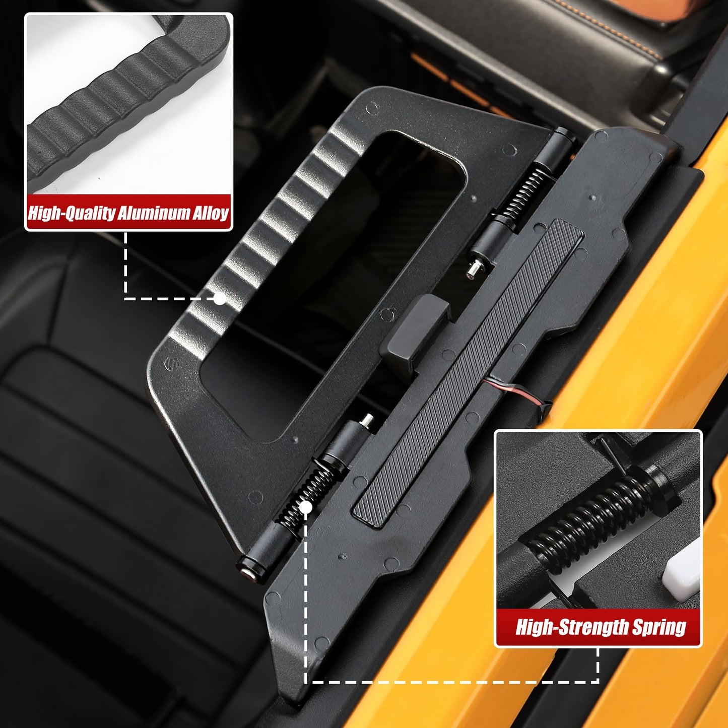 Aluminum Grab Handles with Demo Light Kit for Ford Bronco 2021-2025 2/4-Door (NOT for Bronco Raptor)