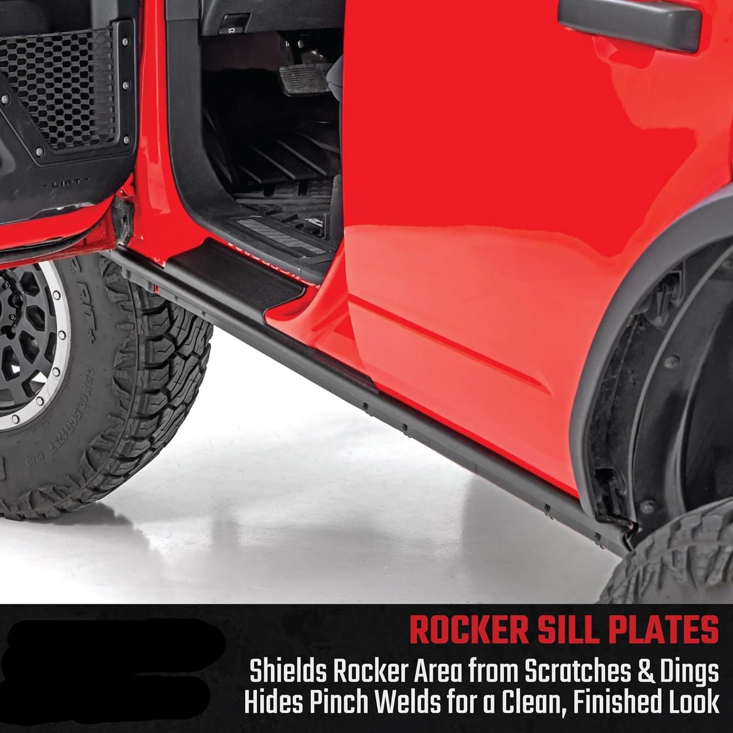 Durable Side Rocker Sill Plates for Ford Bronco 2021-2026