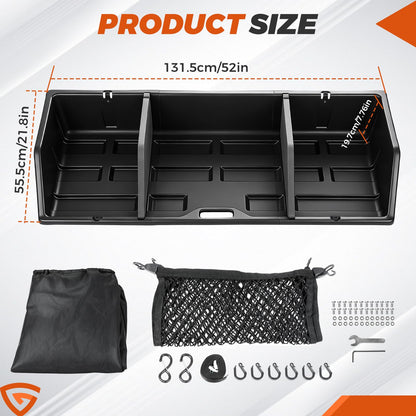 48/52/56 inch Truck Bed Cargo Box, Tailgate-slide Design for Effortless Loading/Unloading