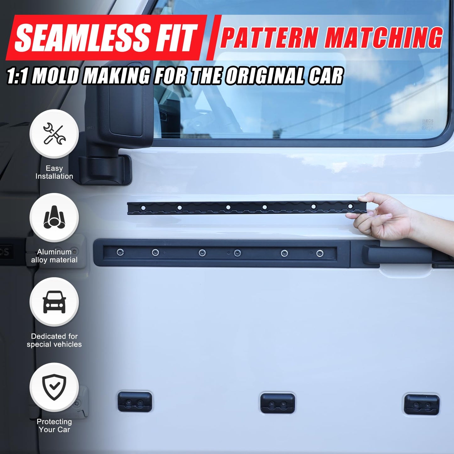 Aluminum Alloy Utility Belt Rail for Grenadier 2020-2025