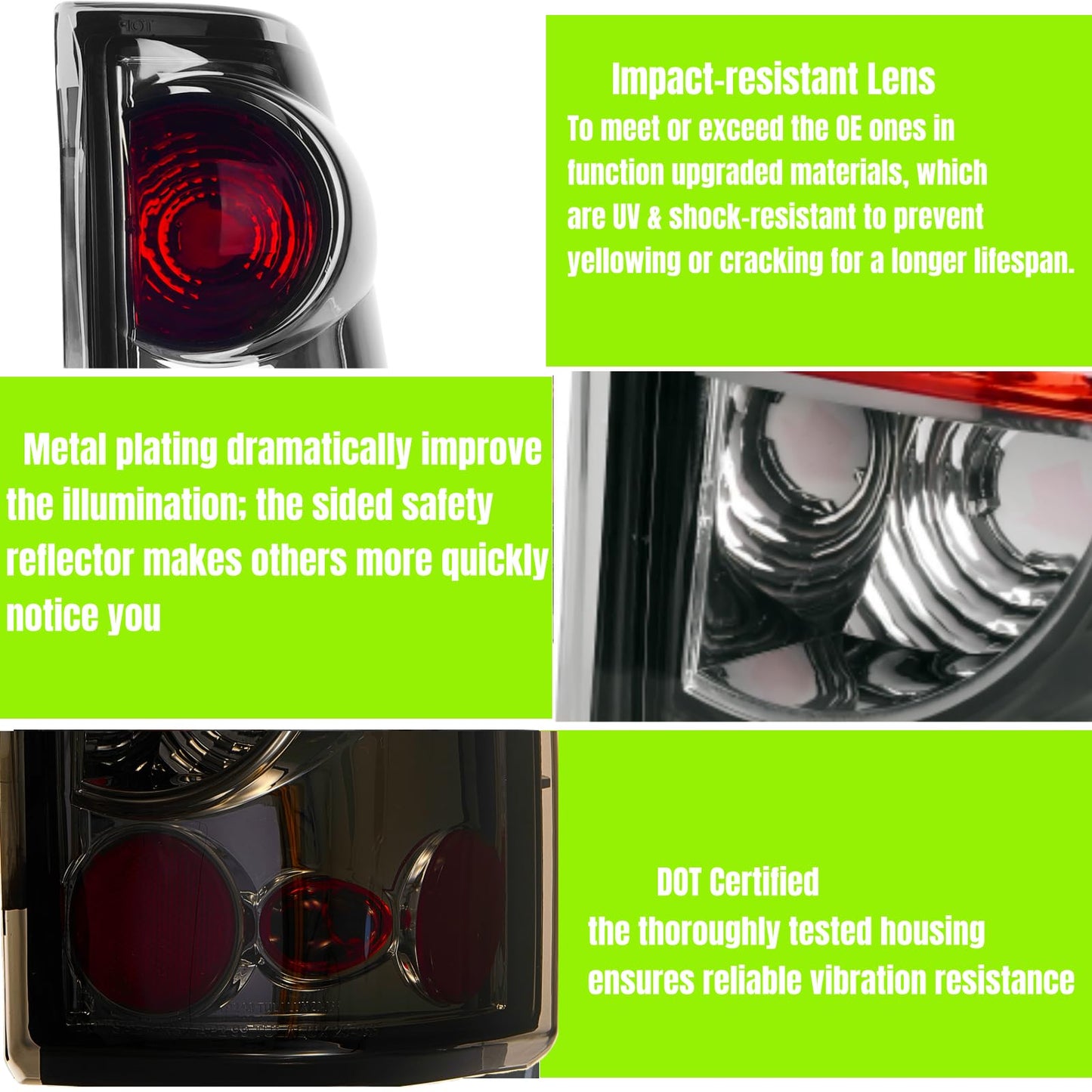 Tail Lights Fit For 1999-2006 Chevy Silverado; 1999-2006 GMC Sierra 1500 2500; 2001-2006 Chevy Silverado&GMC Sierra 1500HD 2500HD 3500; 2007 Silverado&GMC Sierra 1500 1500HD 2500HD 3500 Classic BODY