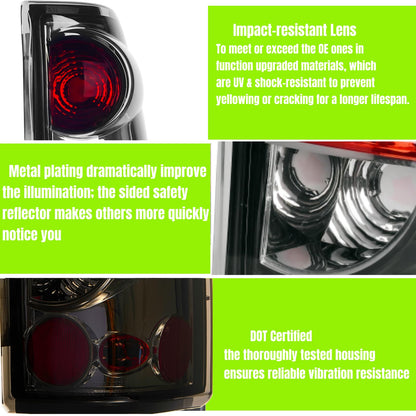 Tail Lights Fit For 1999-2006 Chevy Silverado; 1999-2006 GMC Sierra 1500 2500; 2001-2006 Chevy Silverado&GMC Sierra 1500HD 2500HD 3500; 2007 Silverado&GMC Sierra 1500 1500HD 2500HD 3500 Classic BODY