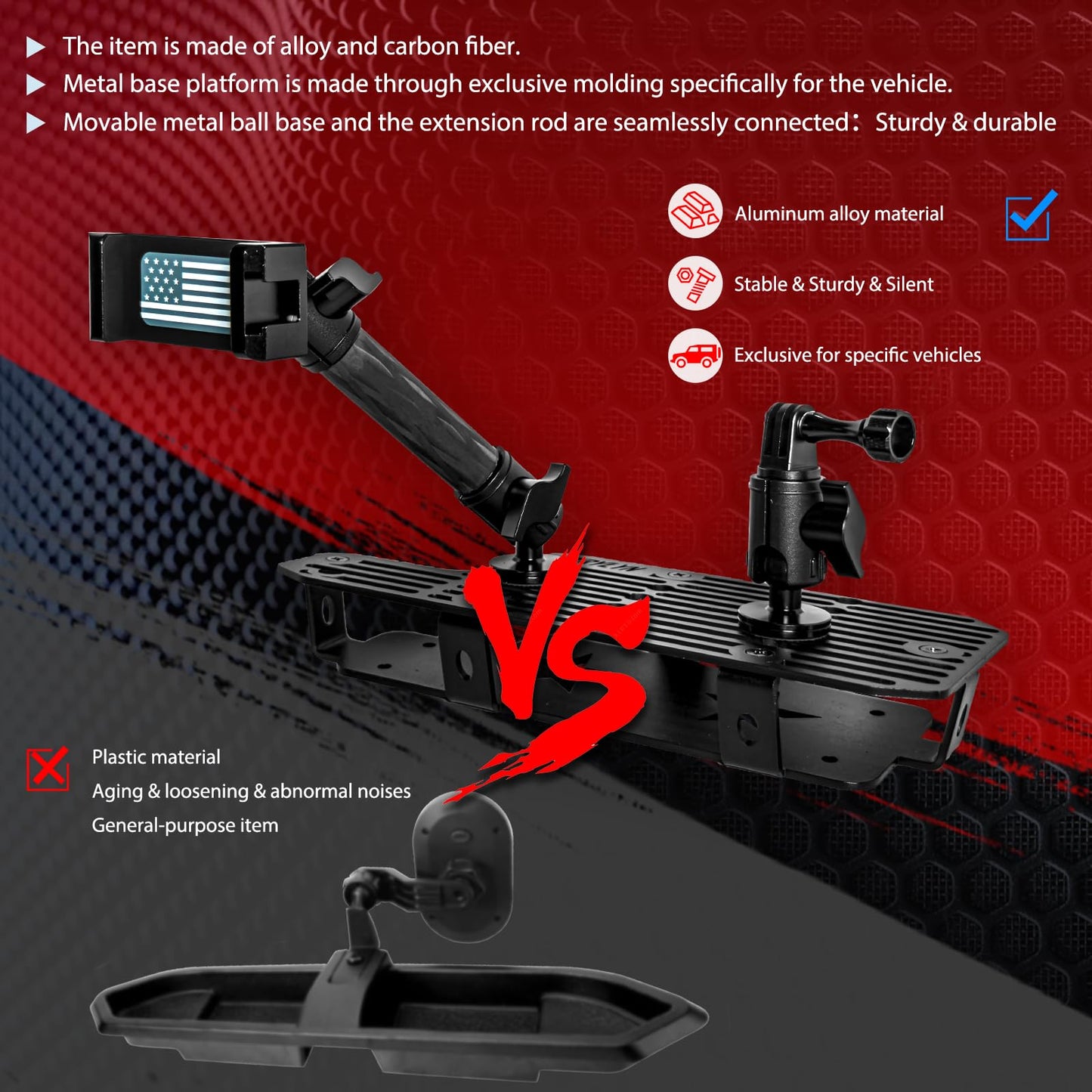 Metal Dash Platform Phone Holder for 2022 - 2026 Tundra & Sequoia