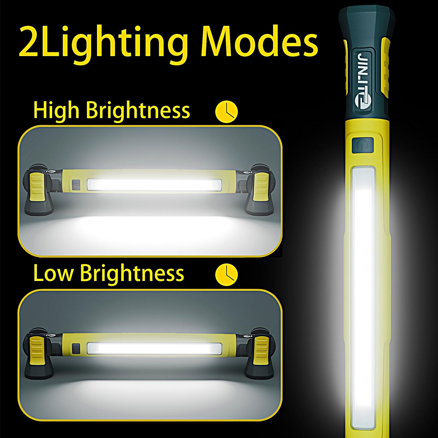 Magnetic Work Light - 3000LM Rechargeable LED Work Light Bar, 5200mAh Under Hood Mechanic Light for Garage, Workshop, Vehicle Inspection