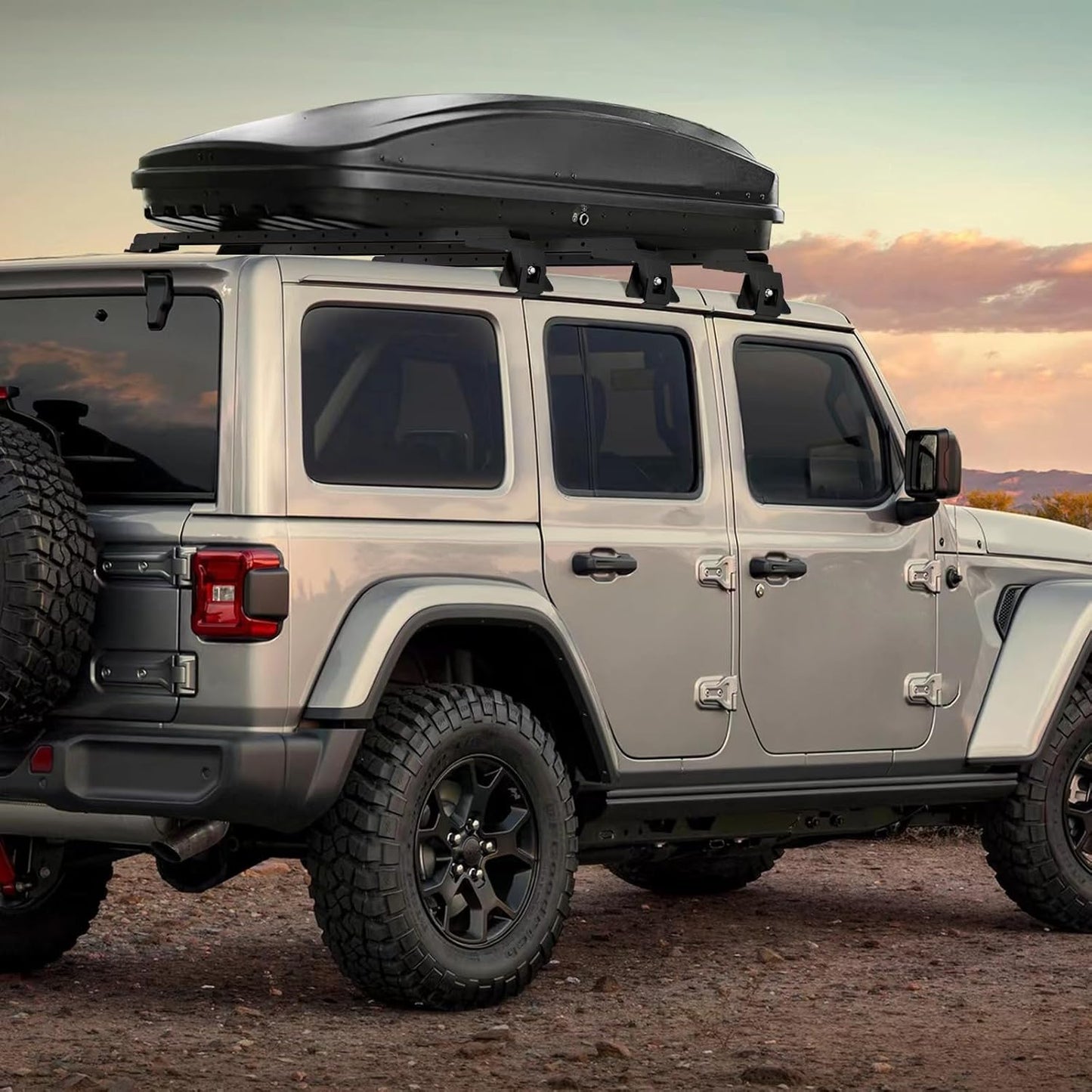 3 Crossbars 400 lbs Heavy Duty Roof Rack Crossbars for Jeep Wrangler JL JK Gladiator JT 2007-2024, (2/4 Door Hardtop)