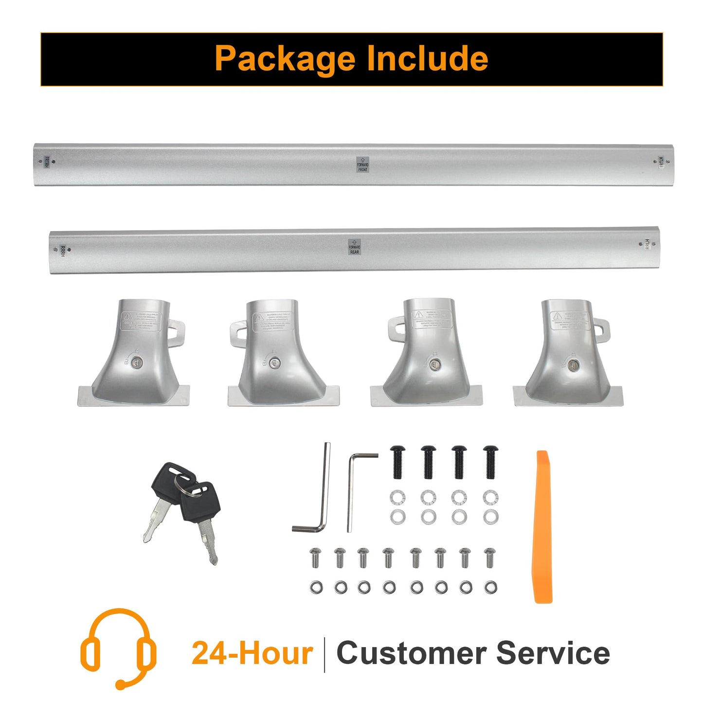 Heavy Duty Upgraded Roof Rack Crossbar Compatible with Toyota Grand Highlander Lexus TX 2024up