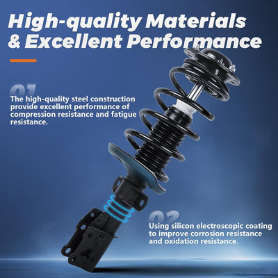 Front Complete Struts shocks Assembly w/Coil Spring Compatible for 2000-2004 Subaru Outback