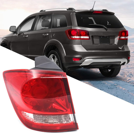 LED Tail Lights for 2011-2018 Dodge Journey – Rear Light Assembly, Brake Lamp with Bulb, Left & Right Sides - OMOTOR