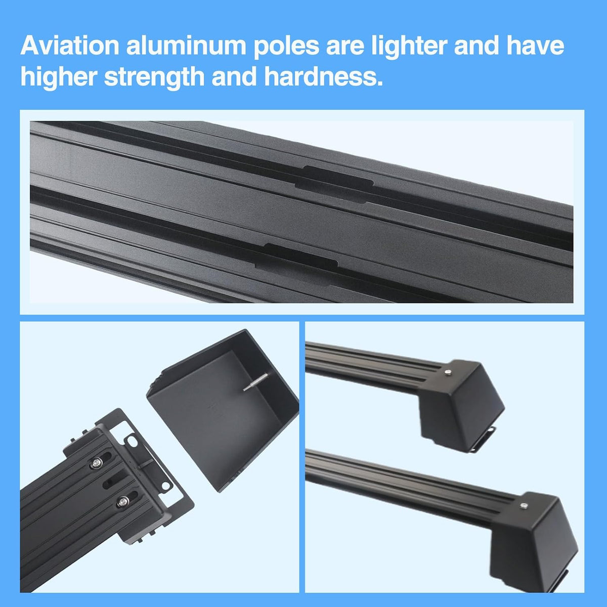 4PCS Cargo Bars Rails  for Tesla Cybertruck