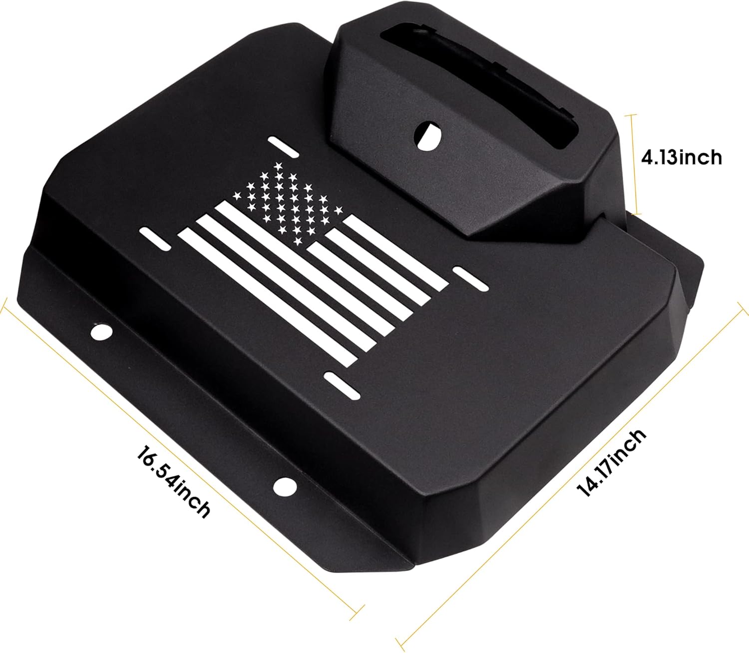 BESTAOO Spare Tire Carrier Delete Filler Plate Tramp Stamp Tailgate Vent-Plate Cover with Aluminum for Ford Bronco 2021 2022 2023 2024 2025 2/4 Door Accessories
