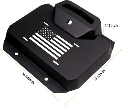 BESTAOO Spare Tire Carrier Delete Filler Plate Tramp Stamp Tailgate Vent-Plate Cover with Aluminum for Ford Bronco 2021 2022 2023 2024 2025 2/4 Door Accessories
