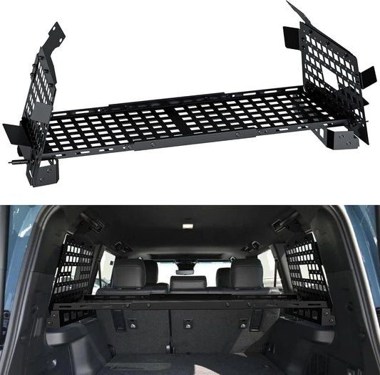 Trunk Cargo Rack and Rear Window Molle Panel Kit Compatible with Toyota Land Cruiser LC250 2024 2025