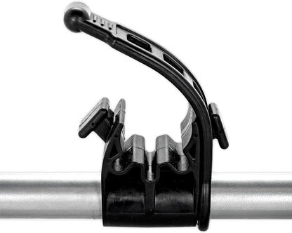 Camco RV Ladder Mount Bike Rack - Easily Holds 2 Bikes & Folds for Convenient RV Storage - Max Weight Capacity of 60 lbs - Designed w/Heavy Duty Steel (51492)