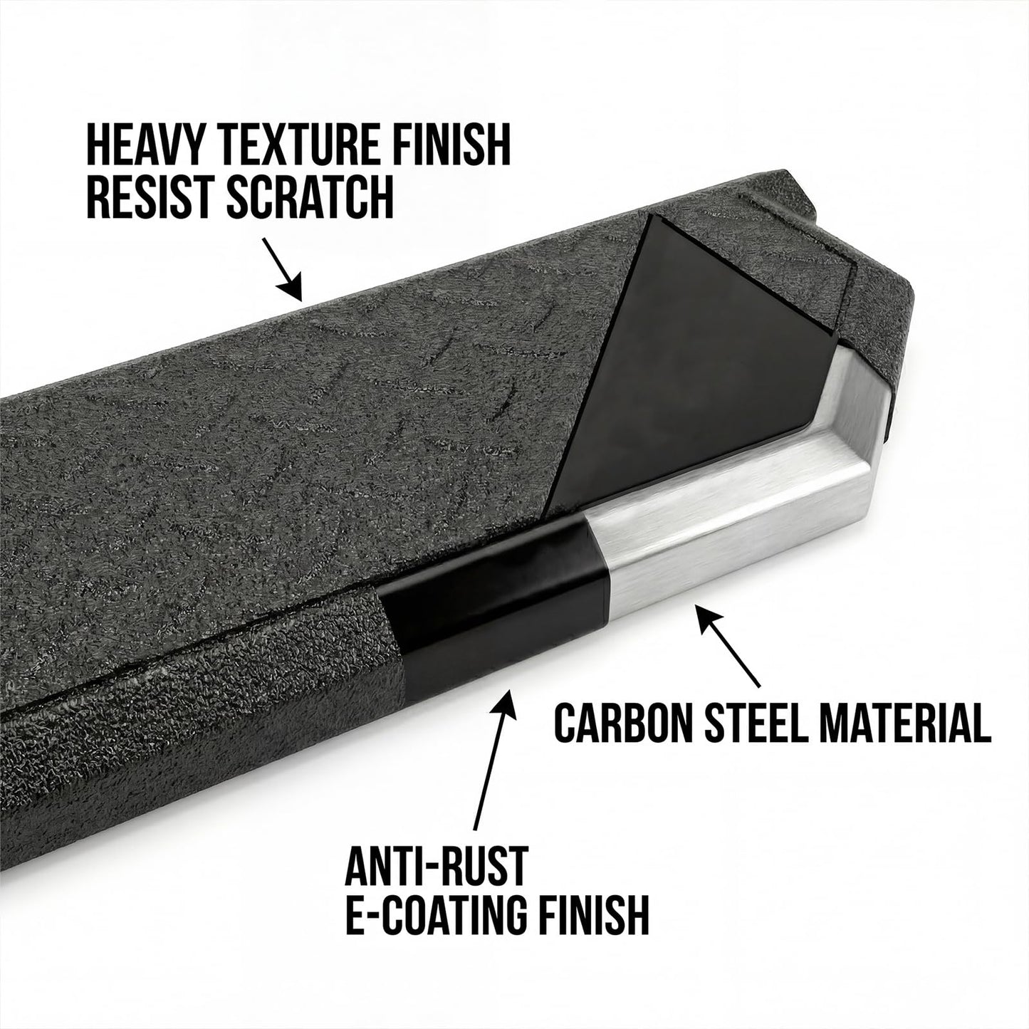 Running Boards Compatible with 2020-2025 Jeep Gladiator JT 4-Door