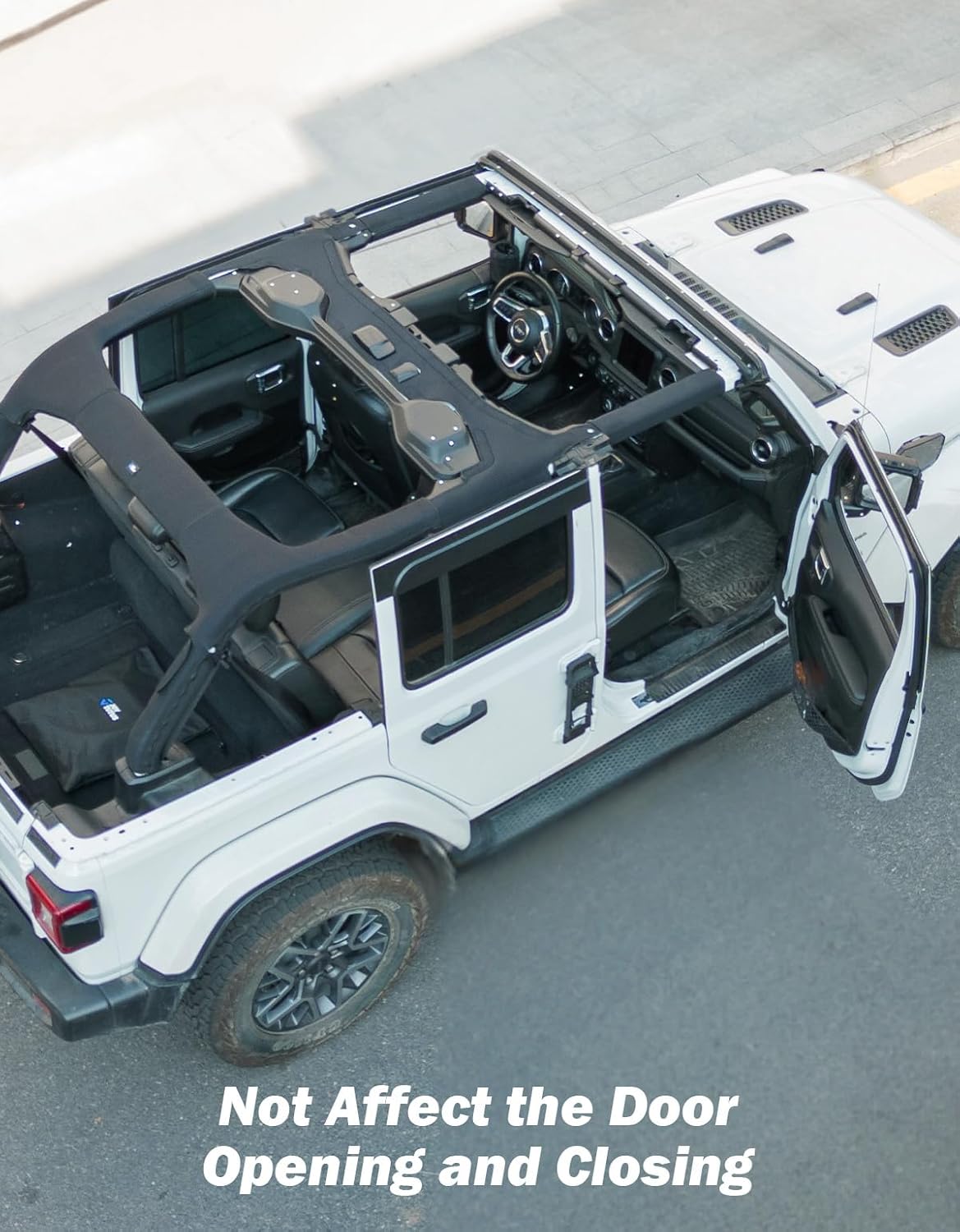 JOYTUTUS Roll Bar Cover Compatible with 2018-2025 Wrangler JL Unlimited JLU, JL 4 Doors Roll Bar Protection, Neoprene