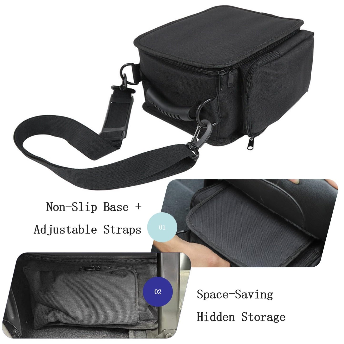 Under Seat Storage Organizer For Jeep Wrangler 2018-2025, 2-Pack