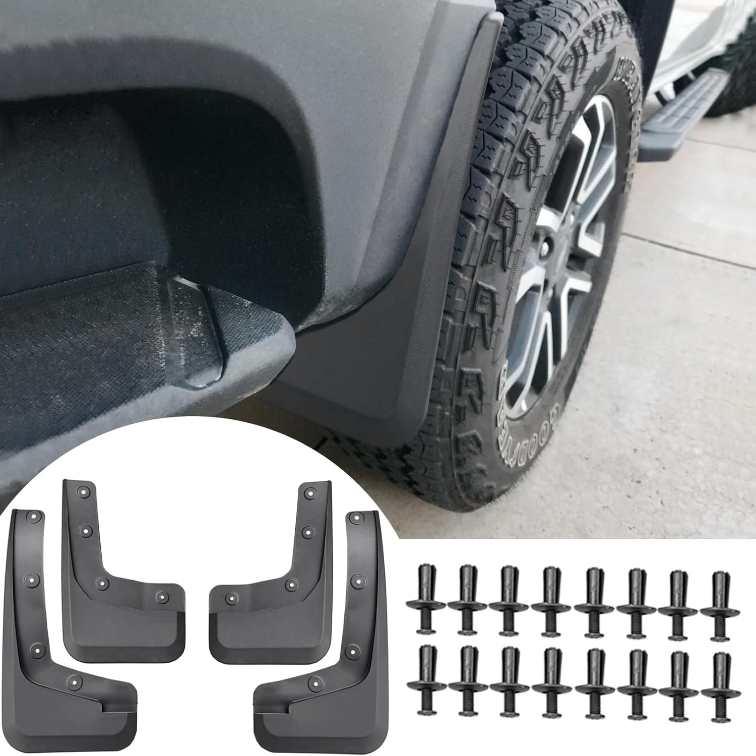 Mud Flaps Compatible with Ford Ranger 2024 2025