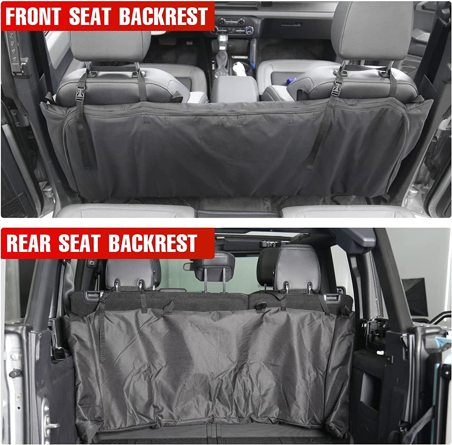 Soft Top Window Storage Bag for Ford Bronco Accessories 2021 2022 2023 4 Door Plush Multi-Layer Protection Bags Prevent Soft Windows Scratching and Bending