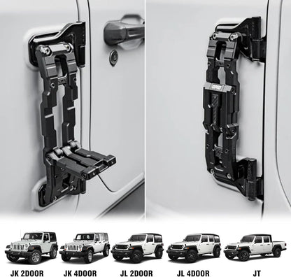Aluminum Door Hinge Step Compatible with Jeep Wrangler JL JK JT